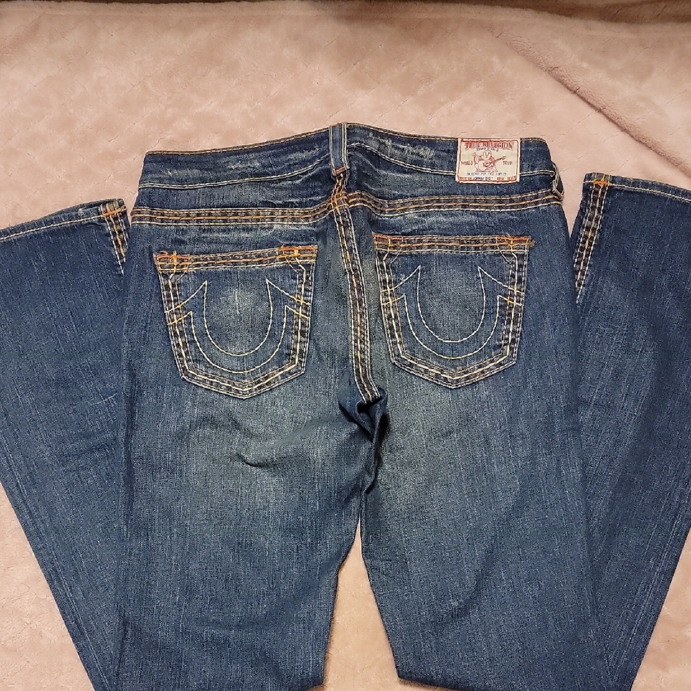 True Religion Blue Flare & Wide Leg Jeans